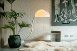Sora Shade Acrylic Floor Lamp, detail view 2