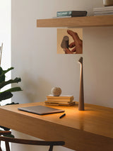 Thea Lark Aluminum Table Lamp, detail view 5