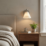 Vale Shade Alabaster Wall Light, detail view 3