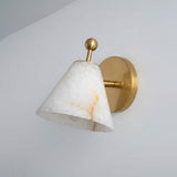 Vale Shade Alabaster Wall Light, detail view 9