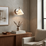 Vale Shade Alabaster Wall Light, detail view 11