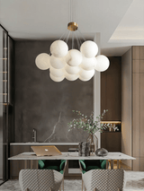 Vela Juniper Alabaster Chandelier, detail view 12