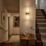 Vesper Oak Alabaster Wall Light, detail view 3