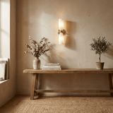 Vesper Oak Alabaster Wall Light, detail view 8
