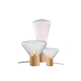 Thea Oak Glass Table Lamp, detail view 20
