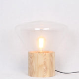 Thea Oak Glass Table Lamp, detail view 25