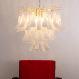 Pella Stone Glass Chandelier, detail view 2