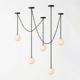 Flora Linden Alabaster Chandelier, detail view 18