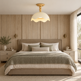 Oriel Nest Metal Ceiling Light, A13 Nature bedroom wide