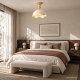 Oriel Nest Metal Ceiling Light, A13 Nature bedroom angle