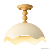 Oriel Nest Metal Ceiling Light, A17 Nature lit hero