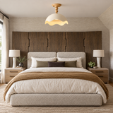 Oriel Nest Metal Ceiling Light, A17 Nature bedroom wide