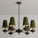 Faron Flint Wood Chandelier, detail view 16