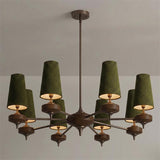 Faron Flint Wood Chandelier, detail view 19