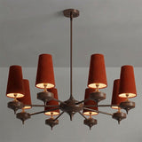 Faron Flint Wood Chandelier, detail view 20
