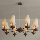 Faron Flint Wood Chandelier, detail view 21