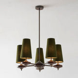 Faron Flint Wood Chandelier, detail view 23