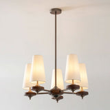 Faron Flint Wood Chandelier, detail view 15