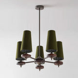 Faron Flint Wood Chandelier, detail view 25