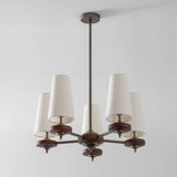 Faron Flint Wood Chandelier, detail view 22