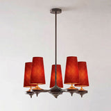 Faron Flint Wood Chandelier, detail view 14