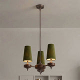 Faron Flint Wood Chandelier, detail view 10