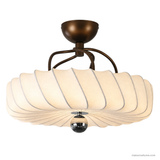 Sable Pearl Ceiling Light, 14.9-inch height, bronze and white, product view